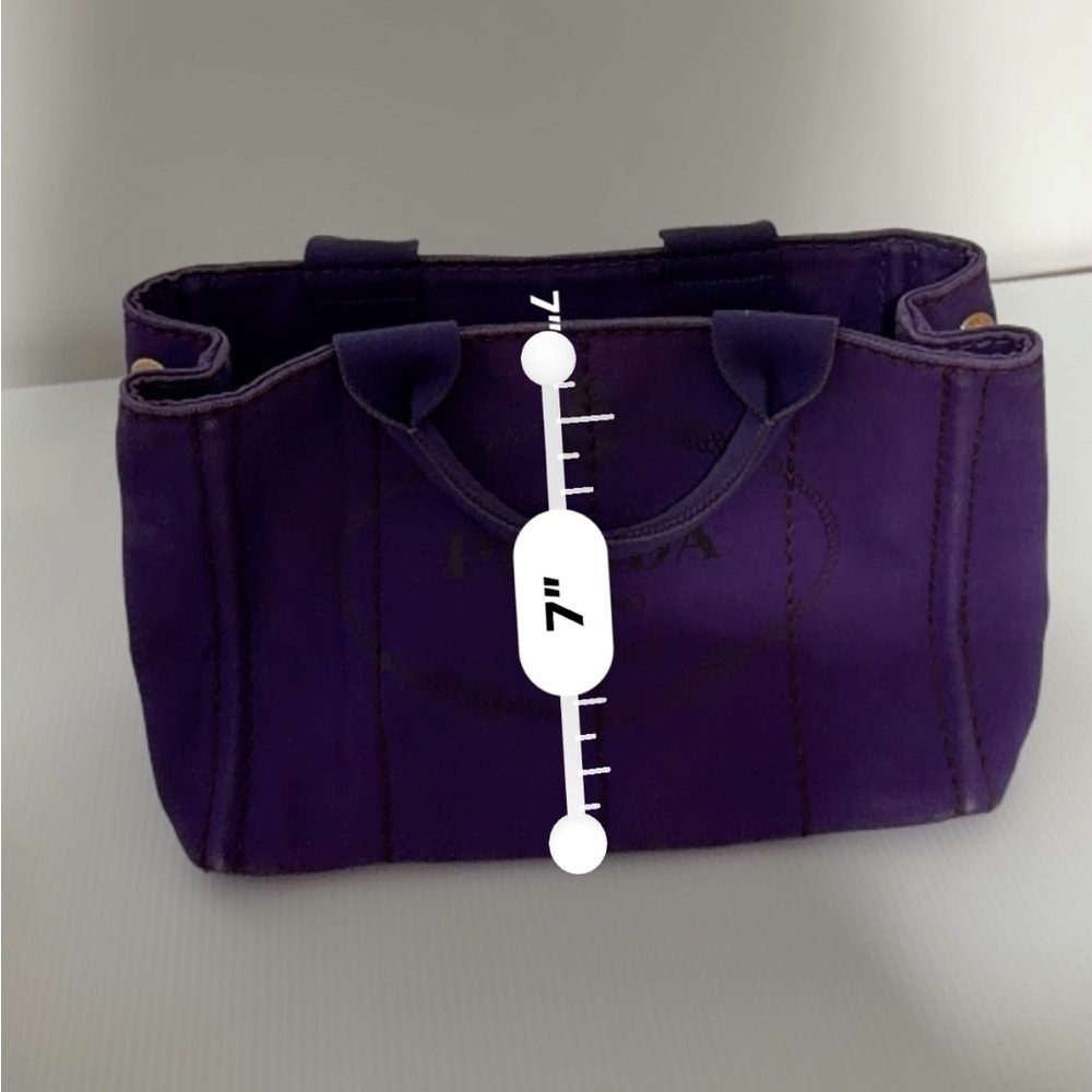 Prada Purple Canapa Tote - Picture 5 of 7